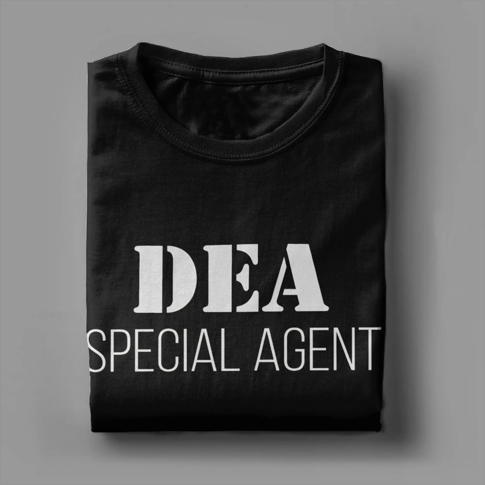 DEA Special Agent  T-Shirt Summer  Cotton T Shirts For Men Hip Hop Pattern Tshirt Short Sleeves Vintage Tops