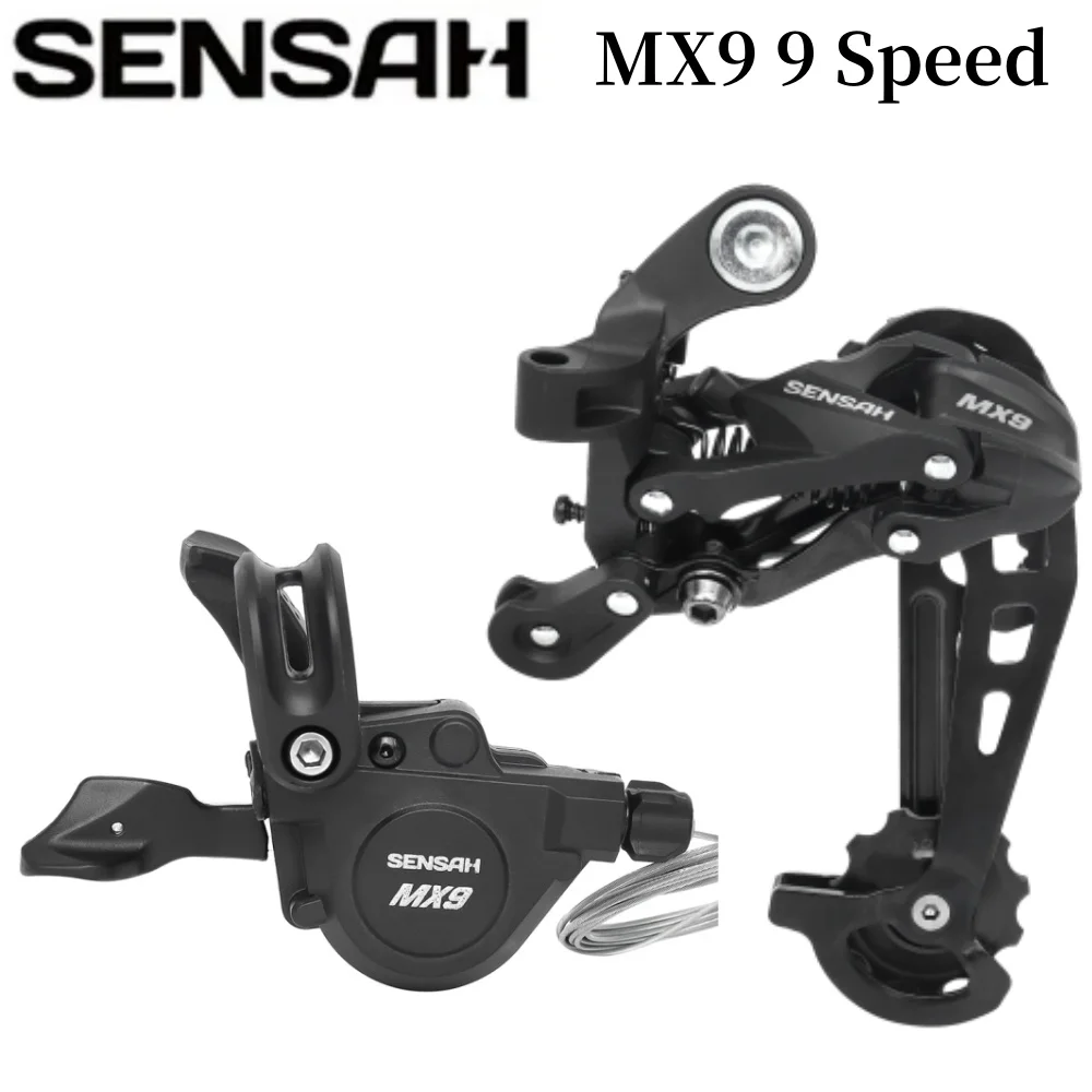 SENSAH MX9 9 Speed Derailleurs SL-MX9 Shift Lever RD-MX9 MTB Mountain Bike Rear Derailleur 9S 9V Bicycle Parts