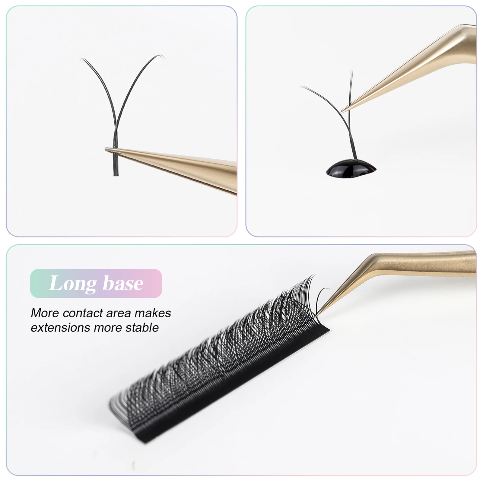 개별 속눈썹 클러스터 손으로 제작된 속눈썹 연장 컬 가벼운 속눈썹 연장으로 눈 리프팅 효과 DIY 메이크업 도구