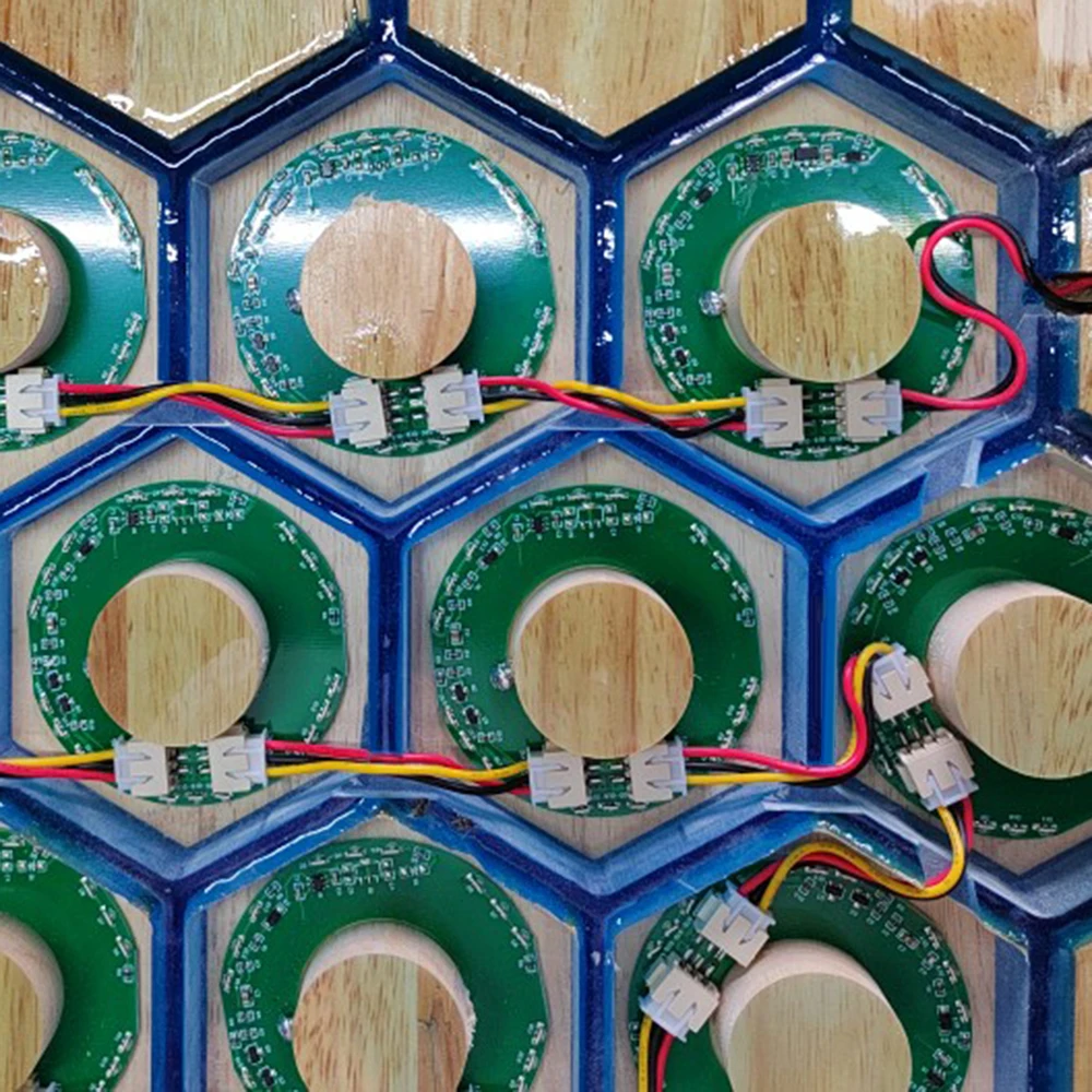 Módulo luminoso del conductor de la tabla de la noche estrellada de la mesa del río con la detección del tacto El sensor rectangular/del anillo llevó el módulo de emisión de luz