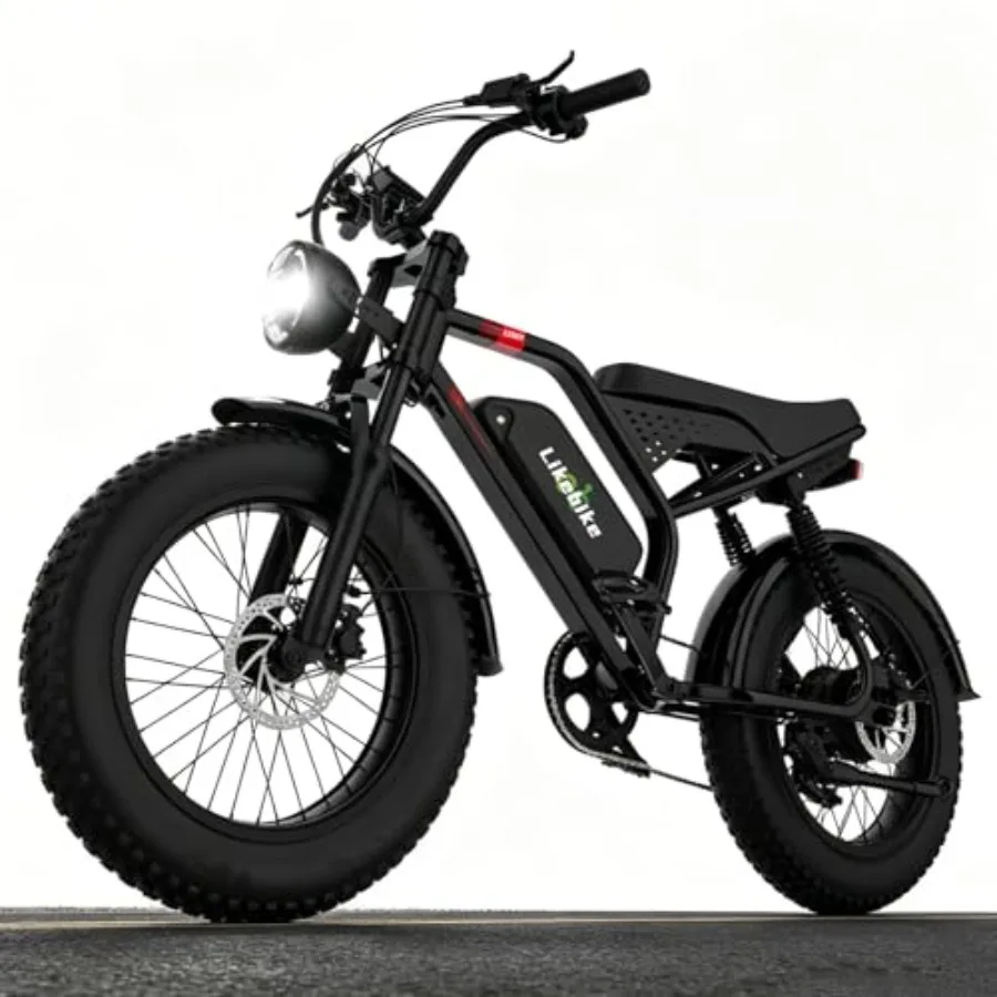 

Long Range Battery Electric Bikes for Adults, 1500W/2000W/3000W Fat Tire Electric Mountain Bike All Terrain, Commuter Electric