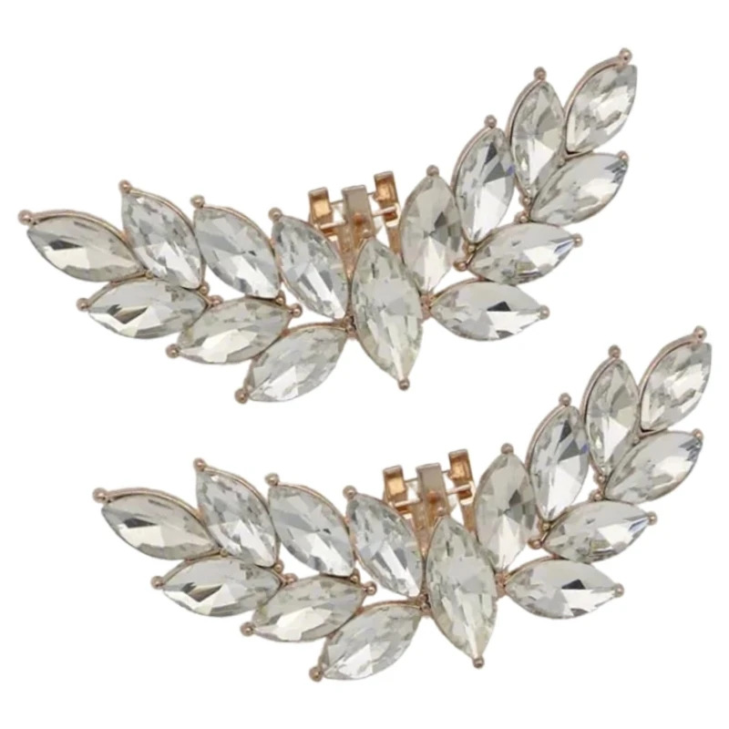

Detachable Angelic Wing Rhinestones Shoe Clips Accessories Crystal Shoe Charms