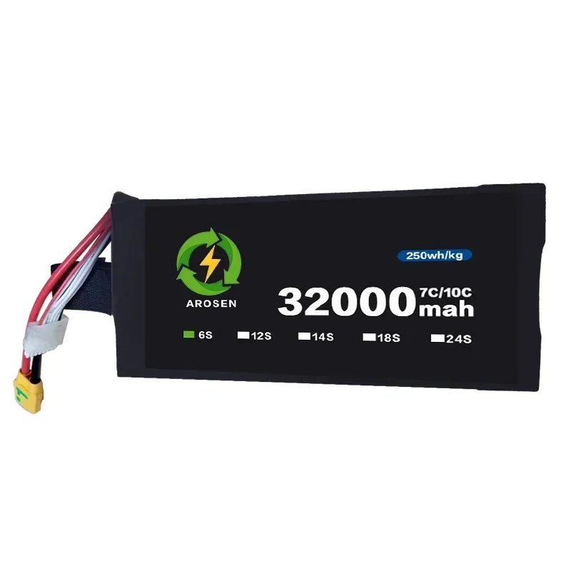 

High density 6S 32000mAh 32Ah Semi Semi-Solid State Lipo Battery for Long Range VTOL and Multicopter