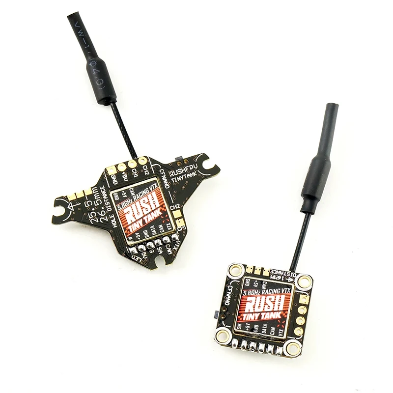 RUSH pemancar Nano VTX 48CH 350mW, pemancar 5V Input dengan papan ekspansi LED pemancar FPV untuk FPV balap tusuk gigi Whoop