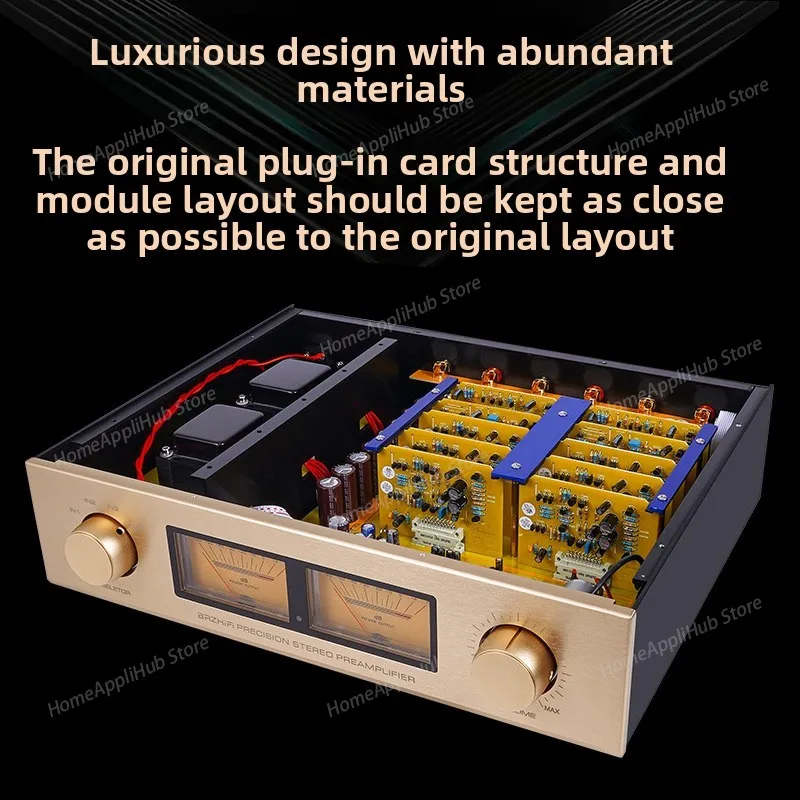 Refer To The Golden Voice C-245 Line Fully Balanced Remote Control Preamplifier HiFi Audiophile Grade Preamp