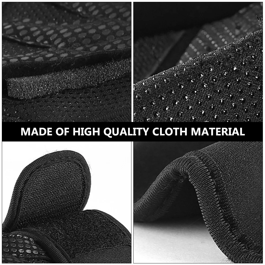 

1Pair Black Cycling Gloves Breathable Half-Finger Design for Riding Weightlifting Gym Palm Protection Bike Gloves