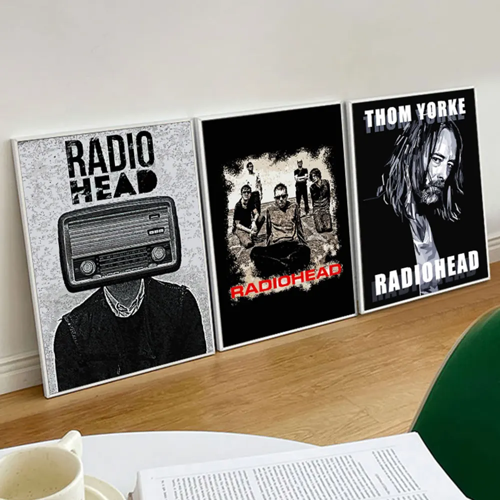 Abstract Classic Rock Music Radiohead Computer Poster Canvas Painting Modern Wall Art Picture For Family Living Room Home Decor