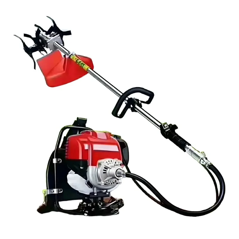 

Hot 4 Stroke 52CC Knapsack Brush Cutter Padded Harness Quick-Change Head Anti-Vibration Easy Start Yard Farm Shrub Grass Trimmer