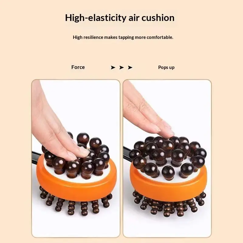 Handheld Massage Hammer Meridians Back Knock Massage Hammer Back Massage Leg Relaxing Massager Double Head Percussion Massager`~