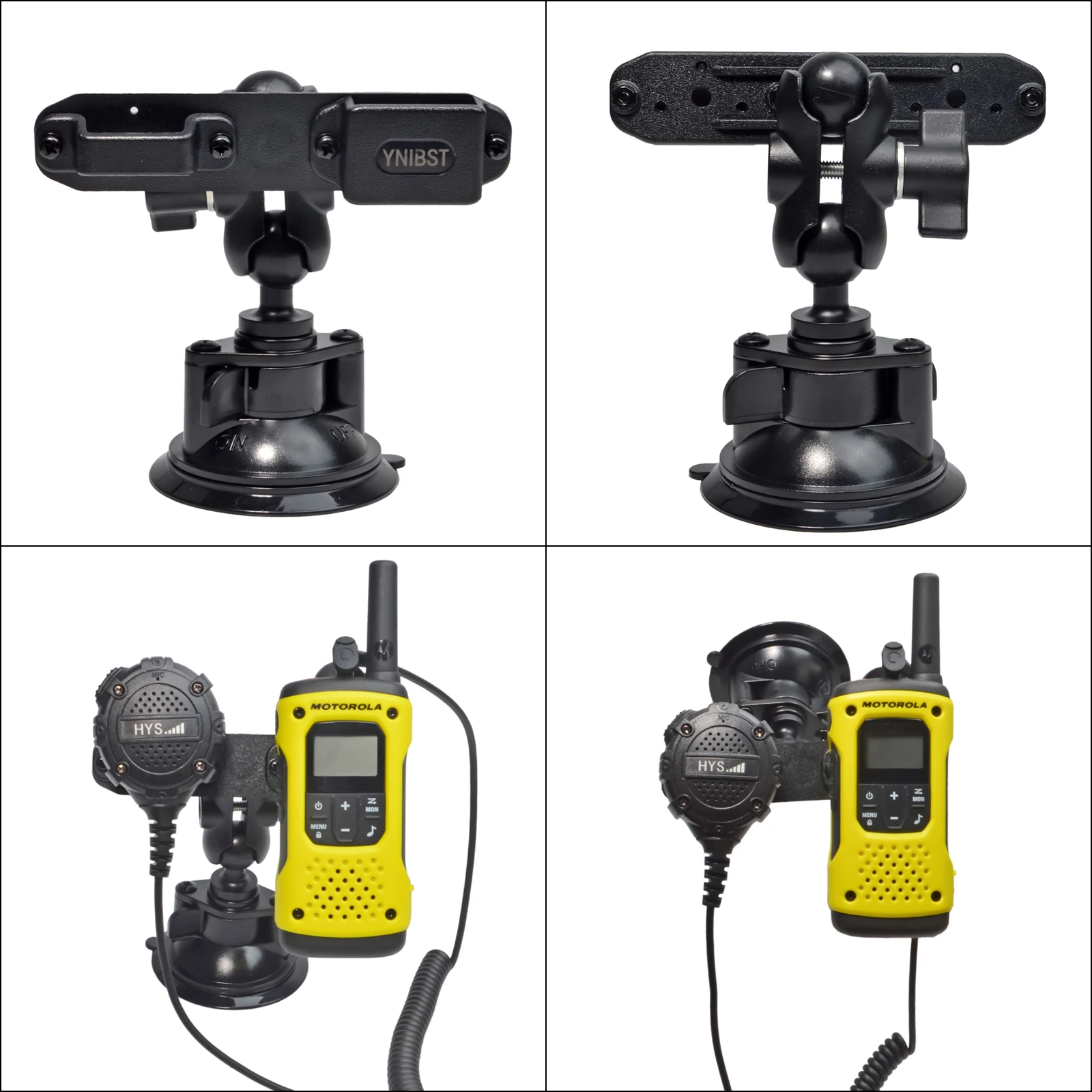 سيارة شفط كأس اسلكية تخاطب جبل ، مكبر الصوت هيئة التصنيع العسكري حامل السيارة ، راديو كليب حامل لموتورولا BaoFeng يده أجهزة الراديو اتجاهين