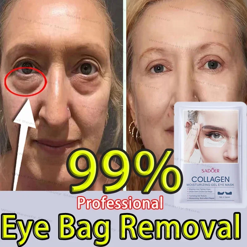 Eyes Bag Remove Collagen Eye Patch Instant Fade Fine Lines Dark Circles Fat Particles Moisturizing Anti-Puffiness Korea Eye Care