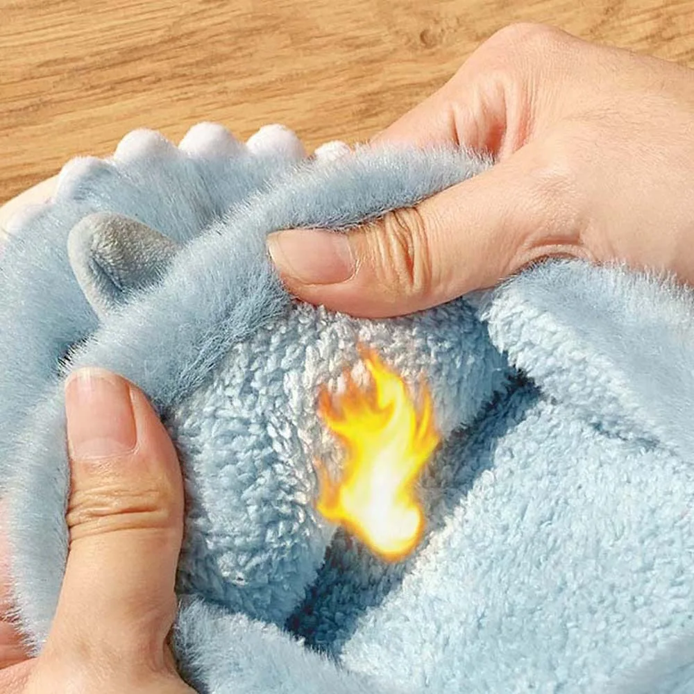 غائم أسماك القرش النعال القرش نعال قماش أحذية الشتاء أفخم الشرائح المتسكعون الشتاء رقيق النعال لينة المضادة للانزلاق #2