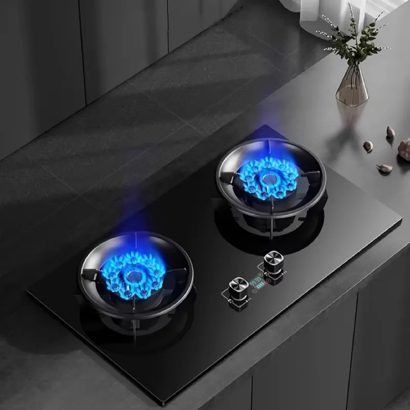 Internet Celebrity Double Stove A-Class Energy Efficient Cross-Border Magic Foldable Flip-Top Gas Stove for Household Use