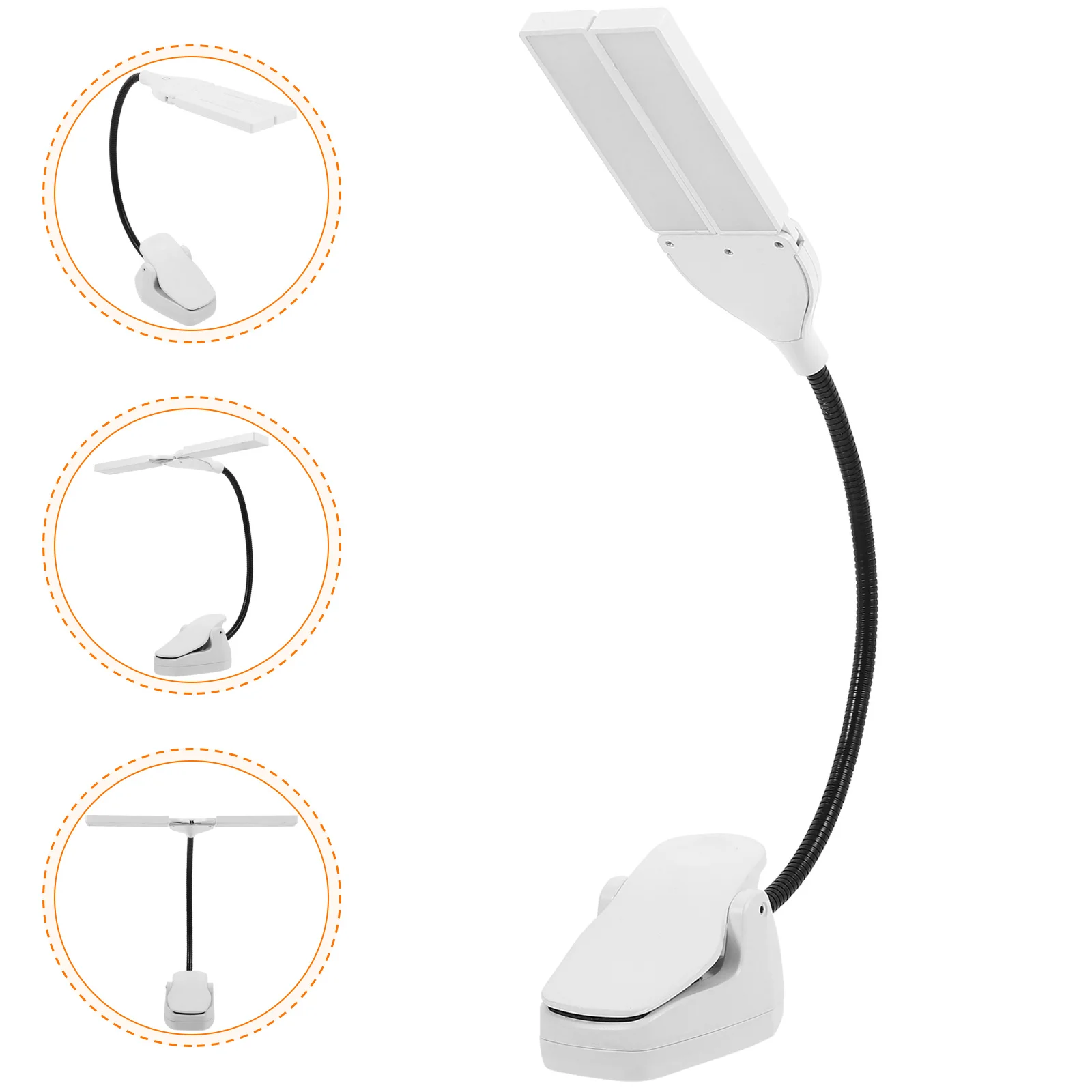 

Charging Music Stand Light Usb Led Piano Lamp Flexible Gooseneck Clip On For Keyboard Instrument Sheet Reading Book Light