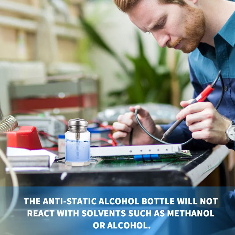 

2Pcs Nail Polish Remover Bottles Press Liquid Dispenser Leak-Proof Travel Empty Storage Containers Refillable Manicure Supplies