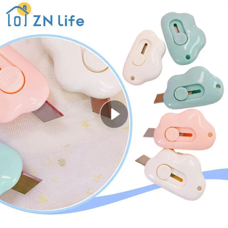 Adorable Rabbit Cloud Color Utility Knife Mini Portable Cute Cloud Color Utility Knife Paper Cutter Utility Knife Paper Cutters