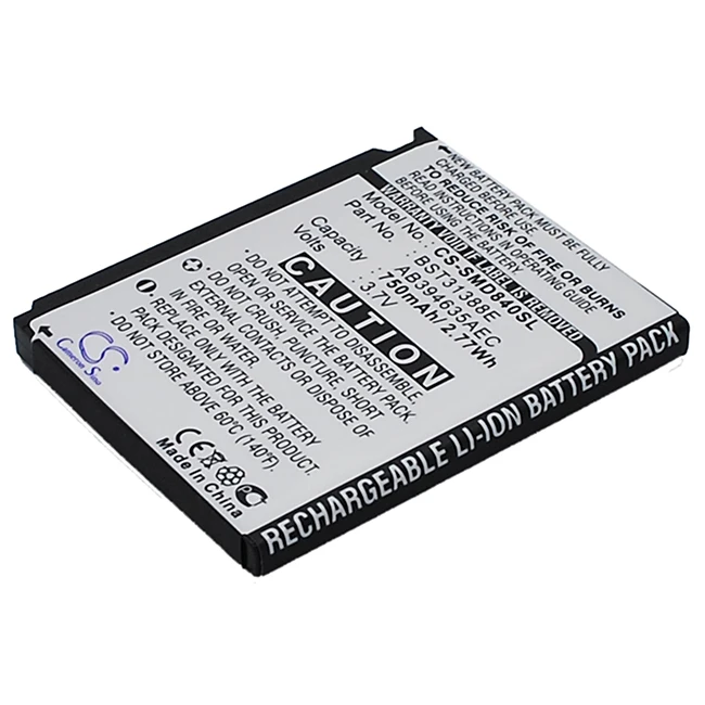 750mAh Battery for Samsung SGH-D848 SGH-D840 M359 AB394635AEC/STD AB394635CC BST31388E