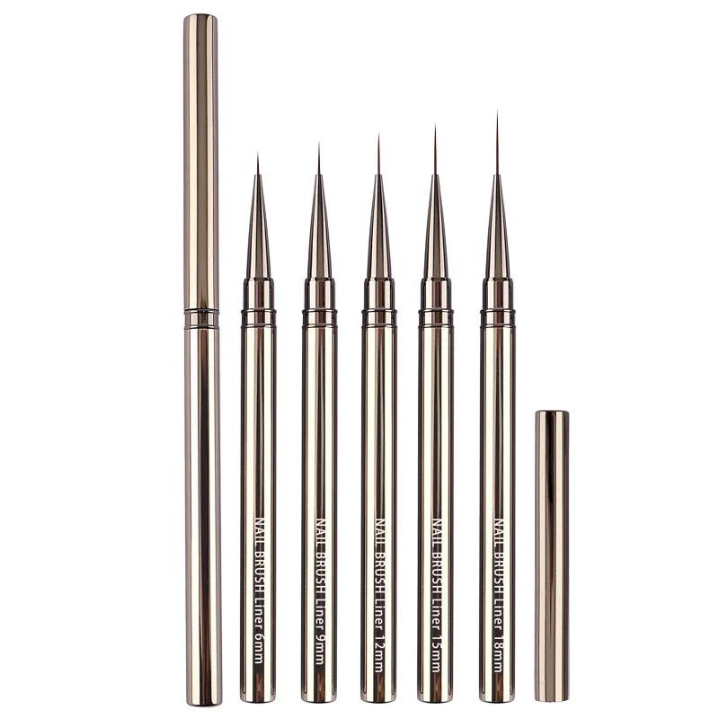 ชุดแปรงเพ้นท์เล็บเจล 1/5 ชิ้น แปรงไลเนอร์สำหรับเพ้นท์เล็บเจล แปรงทาสีเจล แปรงวาดลายเล็บ ปากกาเพ้นท์เล็บ