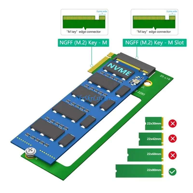 

E65E For 8 7 Adapter Handheld Conversion 2230 to 2280 M.2 NVME
