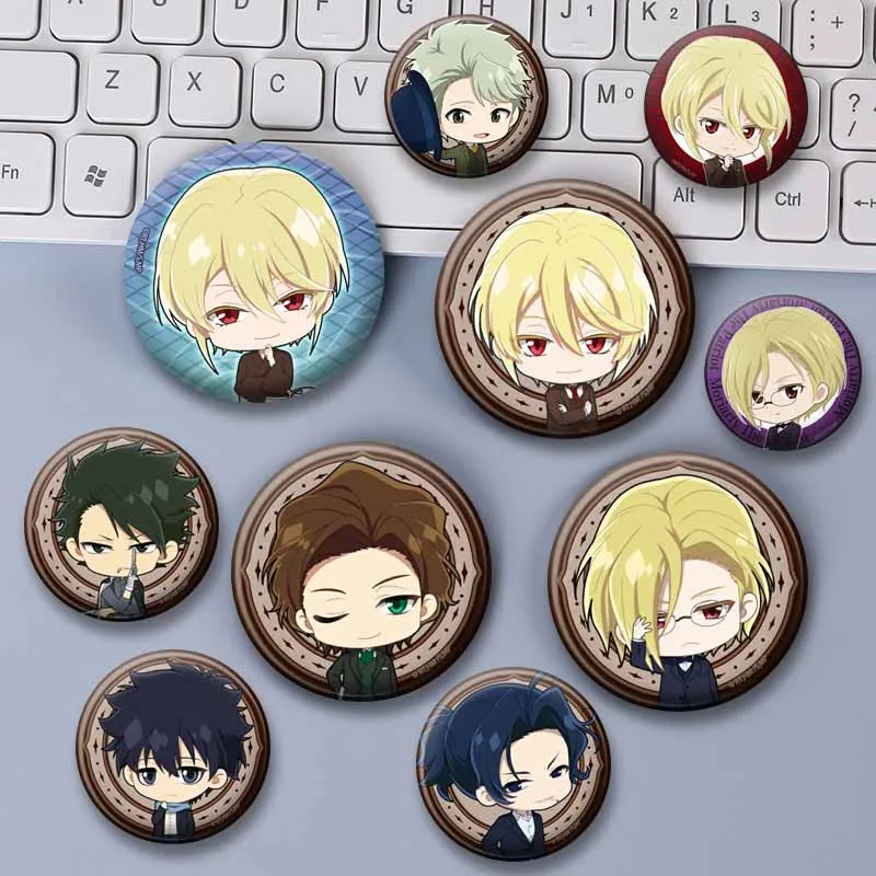 

Animation Character William James Lapel Brooch Cartoon Sherlock Holmes Badges Backpack Hat Jacket Cosplay Jewelry Pins Toys Gift