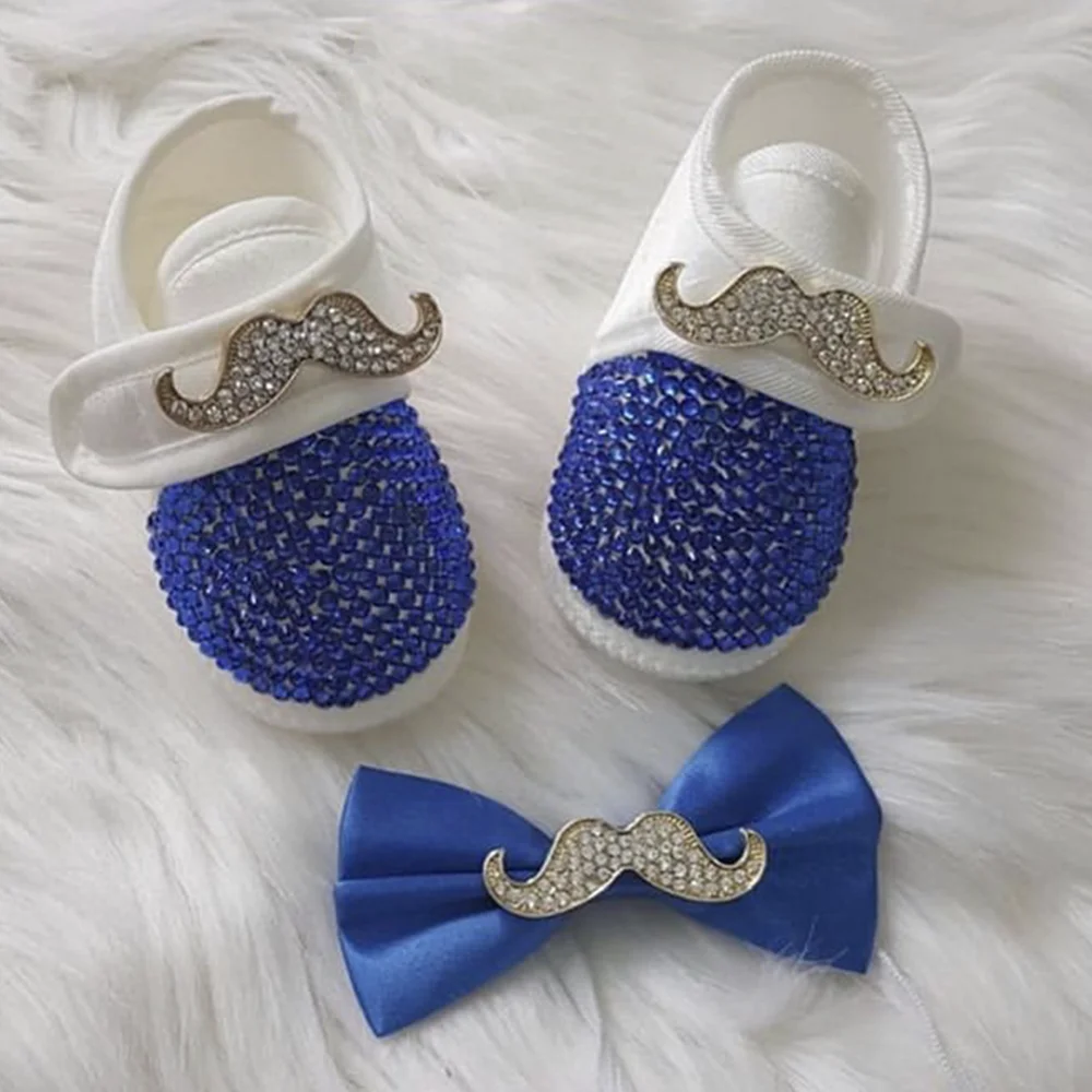 Dollbling Heißer Verkauf Bling Strass Prinzessin Junge Goldenen Schnurrbart Top Grade Felling Baby Schuhe Kleinkinder Großhandel Socke Stiefel