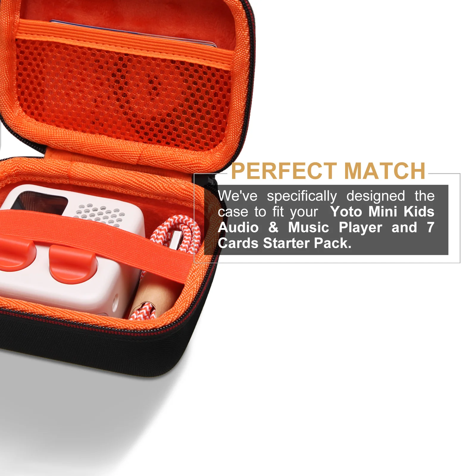 Ltgem eva hard case für yoto mini Kinder Audio-und Musik-Player und 7 Karten Eintrag Kit-Reises chutz tragbare Tasche