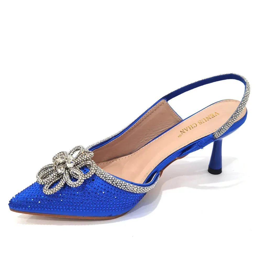 Neue spitze Damenschuhe und Sandalen, luxuriöse Designer-Sandalen mit hohen Absätzen für Hochzeiten, nigerianische Damenschuhe für Partys – Detail 17