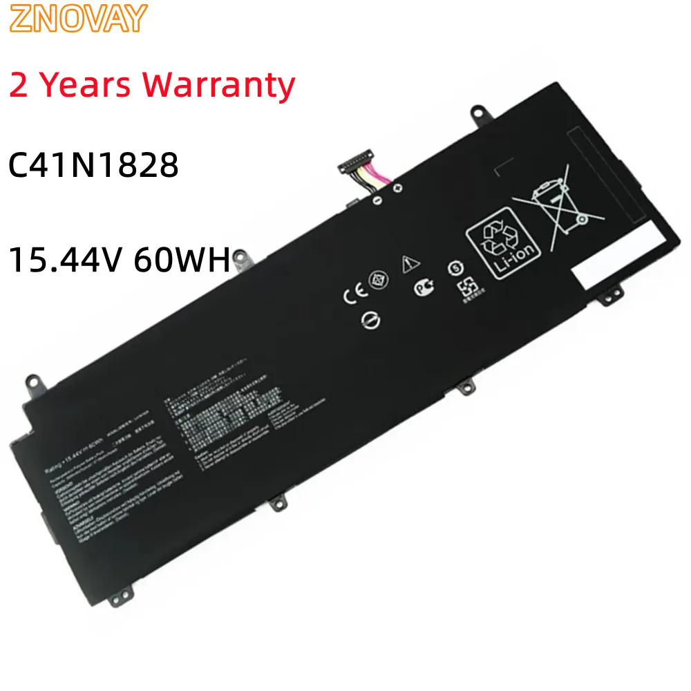 

ZNOVAY C41N1828 15,44 V 60WH Аккумулятор для ноутбука ASUS ROG Zephyrus S GX531GW GX531GV GX531GWR GX531GX GX531GXR GX531GV-ES003T