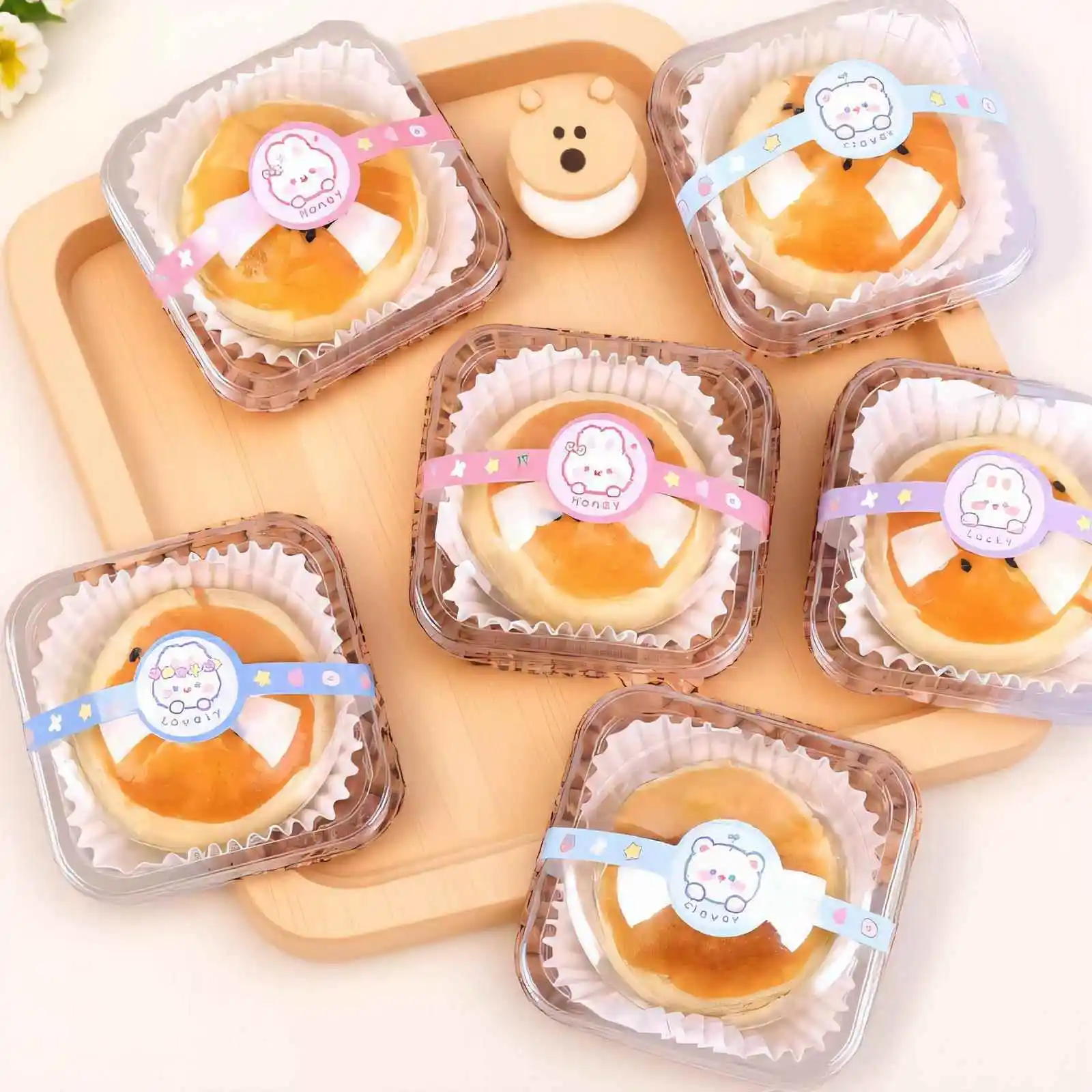 

Bakery Pastry Packaging Box Individual Base Tray 6380g Vacuum Formed Box Baking Dessert Choux Paste Box Puff Pastry Box