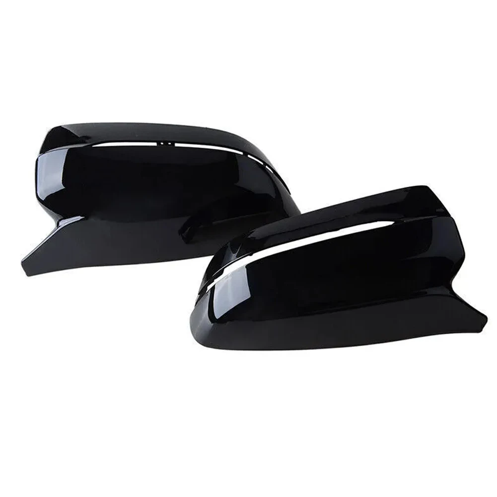 Stylish Gloss Black Side Mirror Cap Covers for BMW Series Vehicles Perfectly Fitting Design Without Modifications