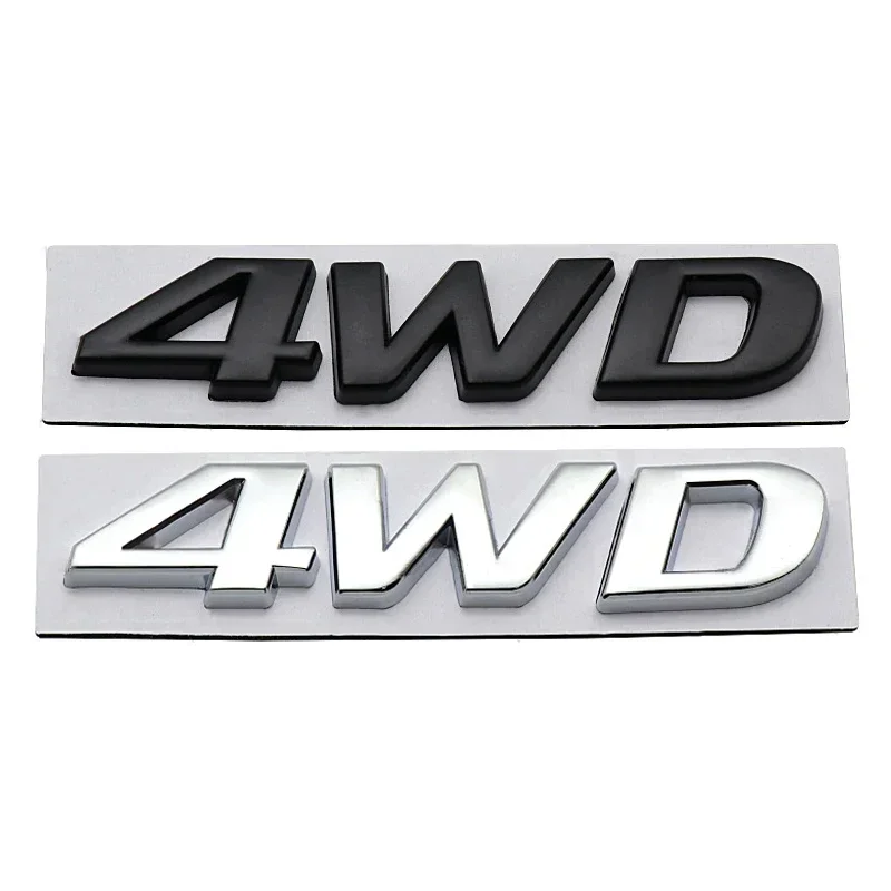 Metal 4WD Badge Decal Car Rear Trunk Emblem Sticker for Hyundai Verna Sedan Aslan IX25 IX30 IX45 Rohens Accessories