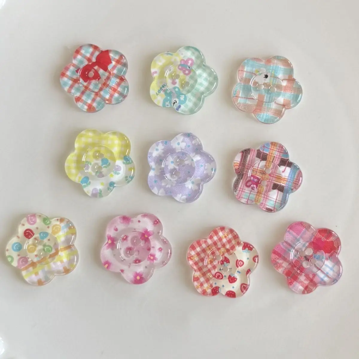 10Pcs High-value Buttons, DIY Hand Account Decorative Buttons Mixed, Handmade Materials Toy Doll Clothing Decorative Accessories