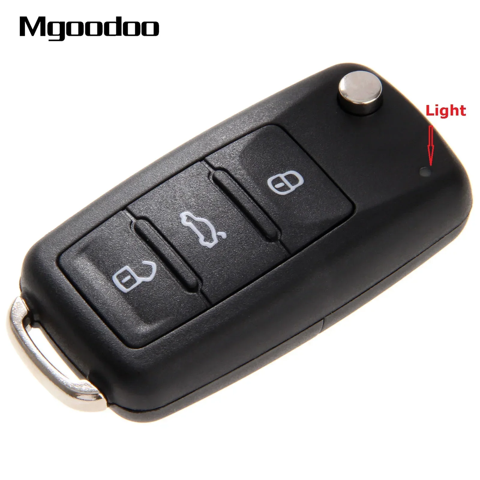 

3 Button Flip Folding Car Remote Key Shell Blank Case Fob key For Golf Mk6 Tiguan Polo Passat CC SEAT Skoda Octavia