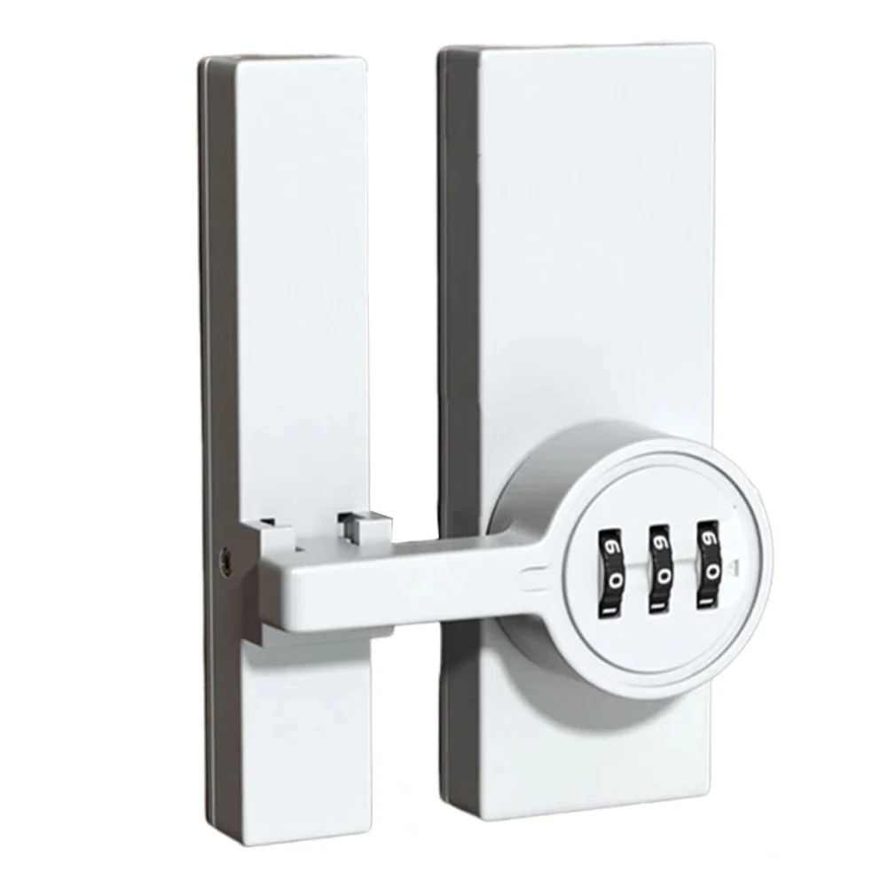 Zinc Alloy 3 Digit Password Lock with Luminous Display Designed for Security on Room Doors Wine Cabinets and Glass Doors
