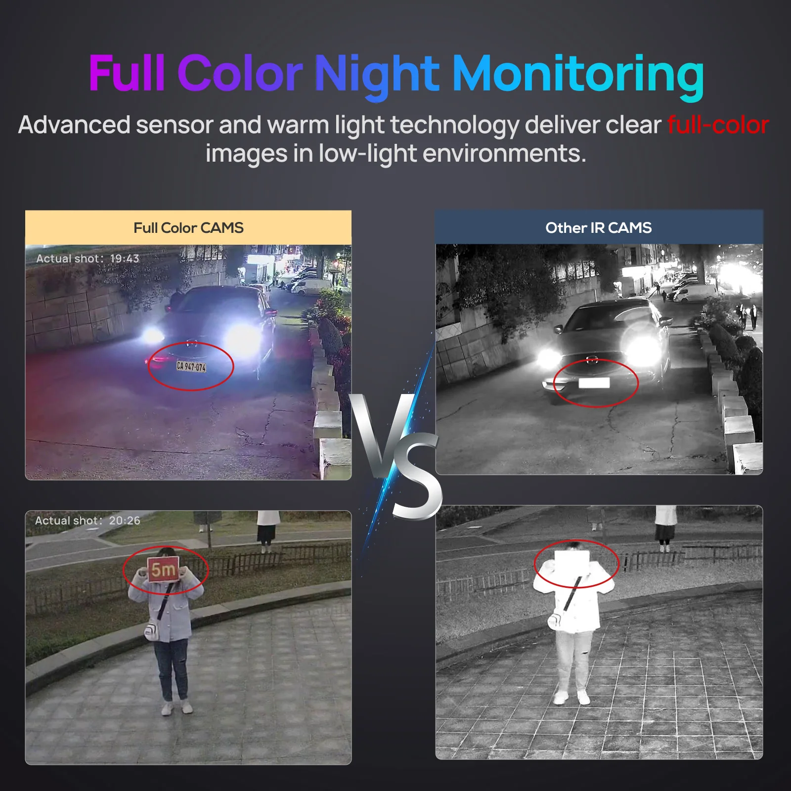 VIKYLIN 4MP Full Color IP Security Camera Perimeter Protection Built-in Mic Smart Motion Detection Outdoor Support IVS Onvif IP67 Metal Housing - view 2