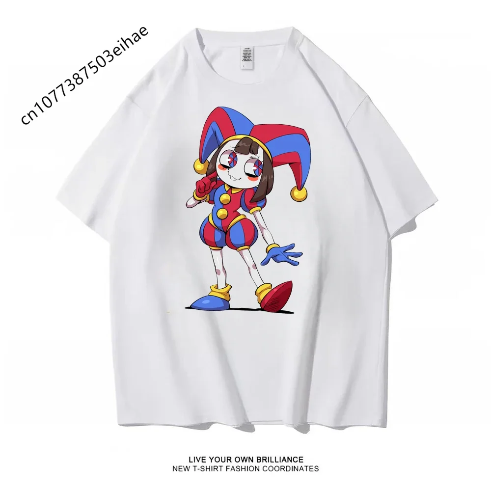 Adults The Amazing Digital Circus Peripheral T-shirt Men Women Summer Pure Cotton Y2K Comfort Short Sleeve Graphic Tops