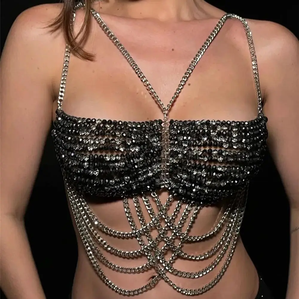 

European And American Luxury Multi-Layer Body Chain For Women, Slimming Bikini Bra Chain, Sexy Party Vacation Beach Chain