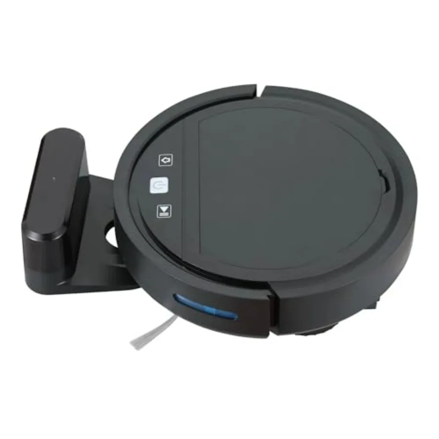 

Robotic Vacuum Cleaner for Home, Carpet Hard Floors Black ABS Plastic Smart WiFi Control, 2500Pa Suction, 350ml Dustbin, 2500mA
