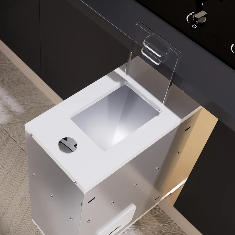 

Stainless steel, rice box, pull basket, cabinets, drawers, hidden type, kitchen