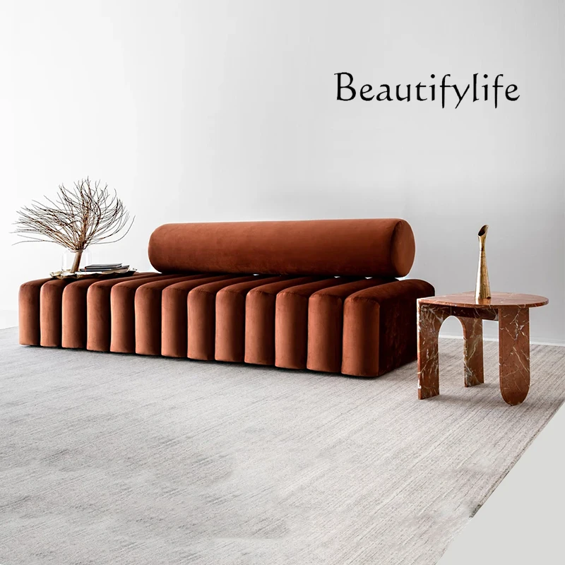 Leisure Sofa Shoe Changing Bench Light Luxury Living Room Soft Bag Bench Hallway Bedroom Tailstock Sofa