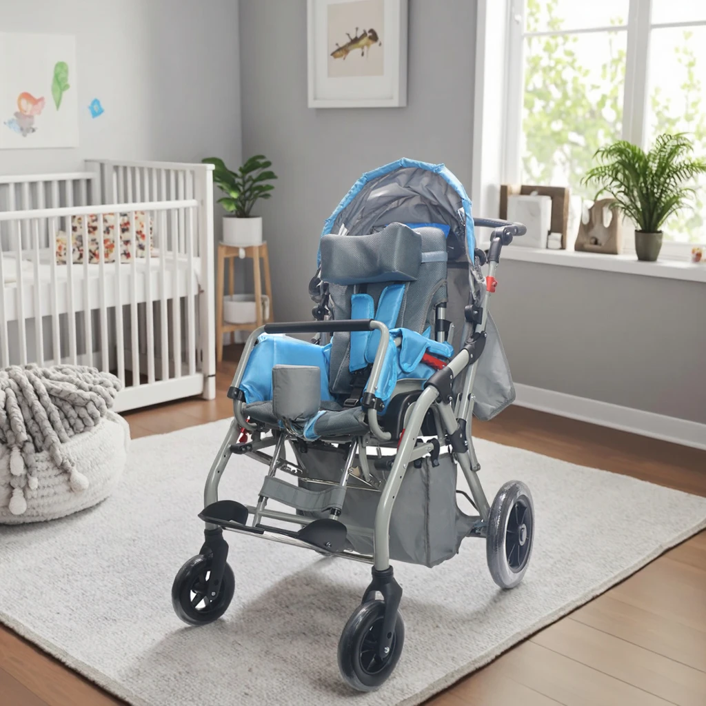 

2024 For Topmedi Luxury Baby Stroller For Cerebral Palsy Wholesale Price Lightweight Portable Foldable Breathable Physical