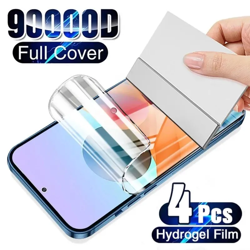 4Pcs Hydrogel Film For Samsung Galaxy S23 S20 S21 S22 Plus Ultra FE Note 20 9 10 Plus A52S A30 A53 A51 A50 A21S Screen Protector