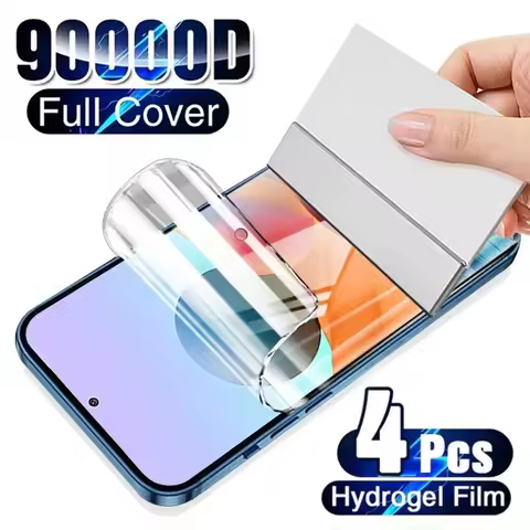 4Pcs Hydrogel Film For Samsung Galaxy S23 S20 S21 S22 Plus Ultra FE Note 20 9 10 Plus A52S A30 A53 A51 A50 A21S Screen Protector
