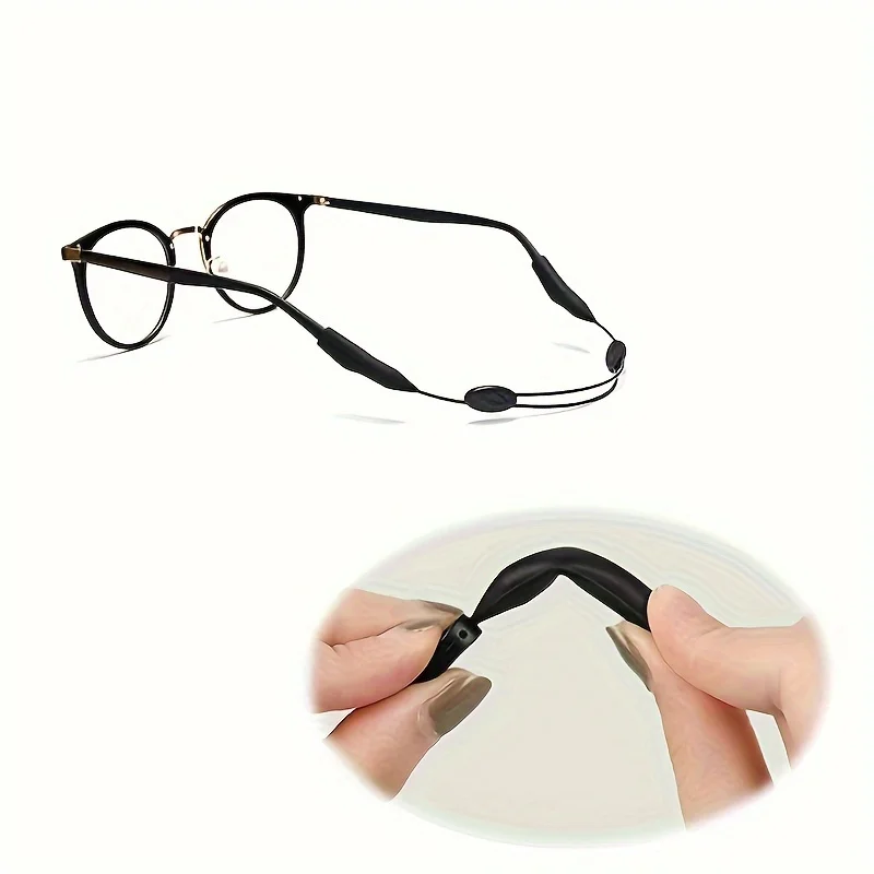 5pcs Adjustable Sports Glasses Strap - Anti-slip Hanging Rope for Secure Fit