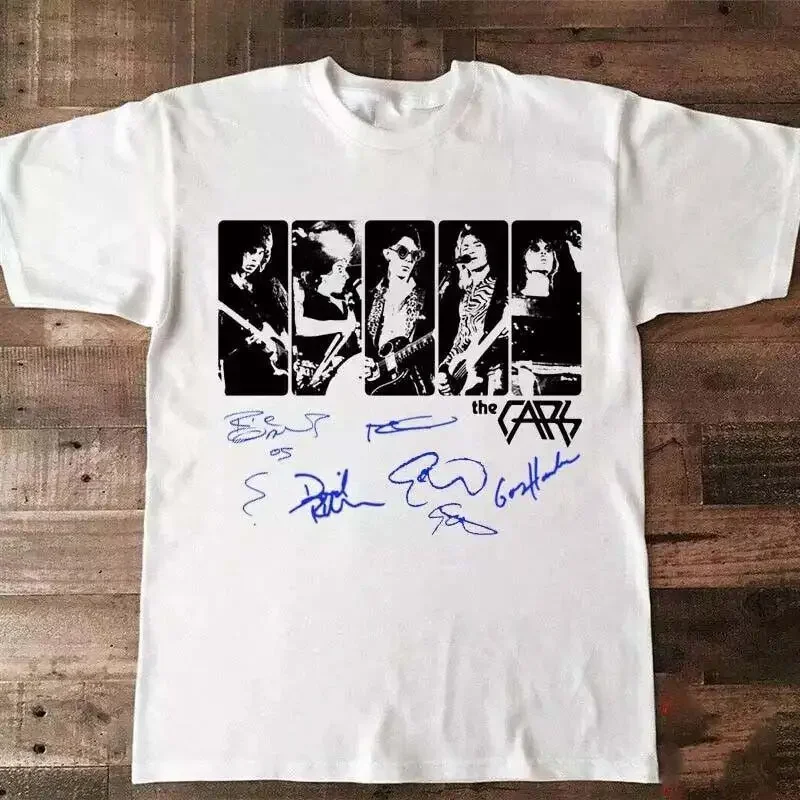 

Футболка с подписью участников американского рок-рокаунда Band The Cars