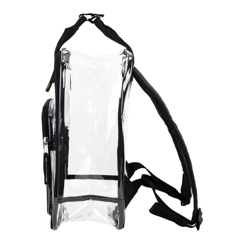 Zaino trasparente con doppia maniglia, nero