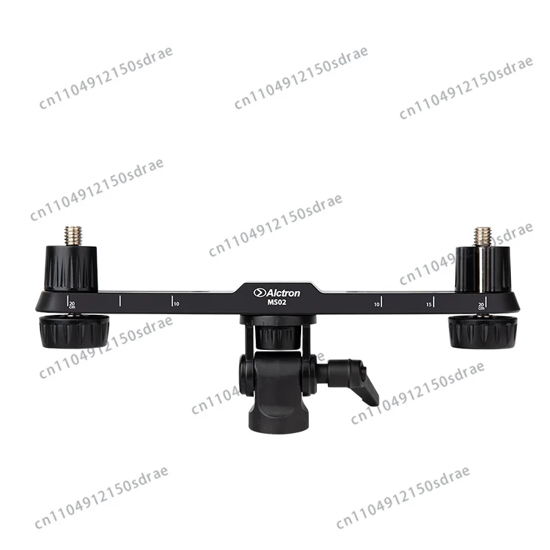 Barra de grabación estéreo Alctron MS02 Soporte de grabación estéreo con micrófono dual y excelente soporte para crear efectos estéreo