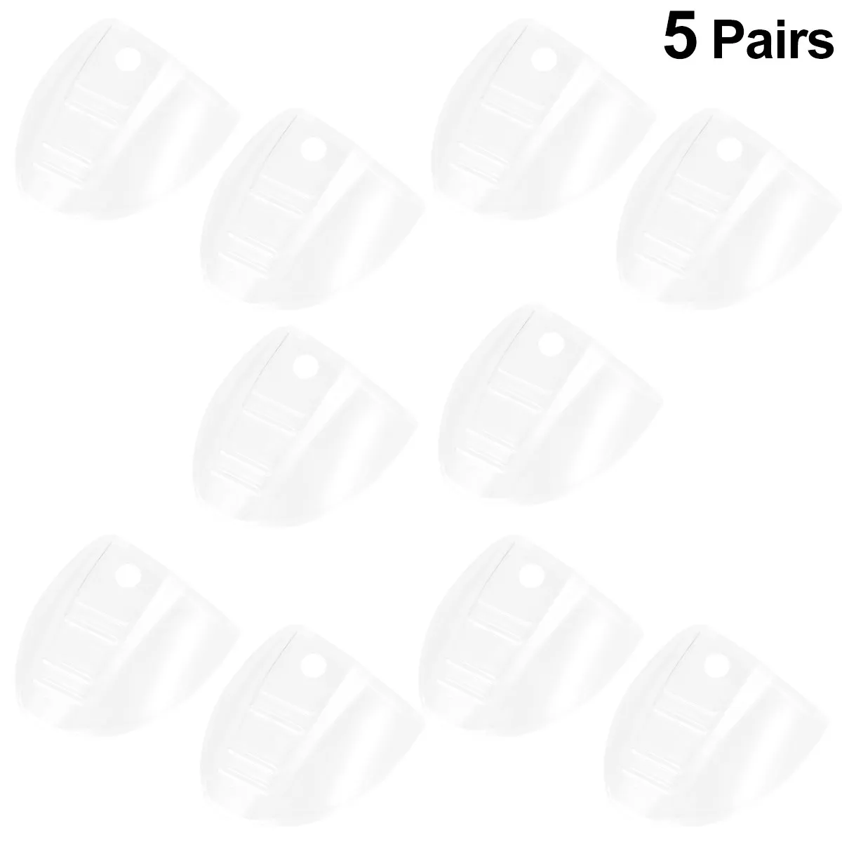 

5Pairs Safety Glasses Side Shields Tpu Material Anti-Spatter Protection Easy to Install Comfortable Fit Eyewear Protector