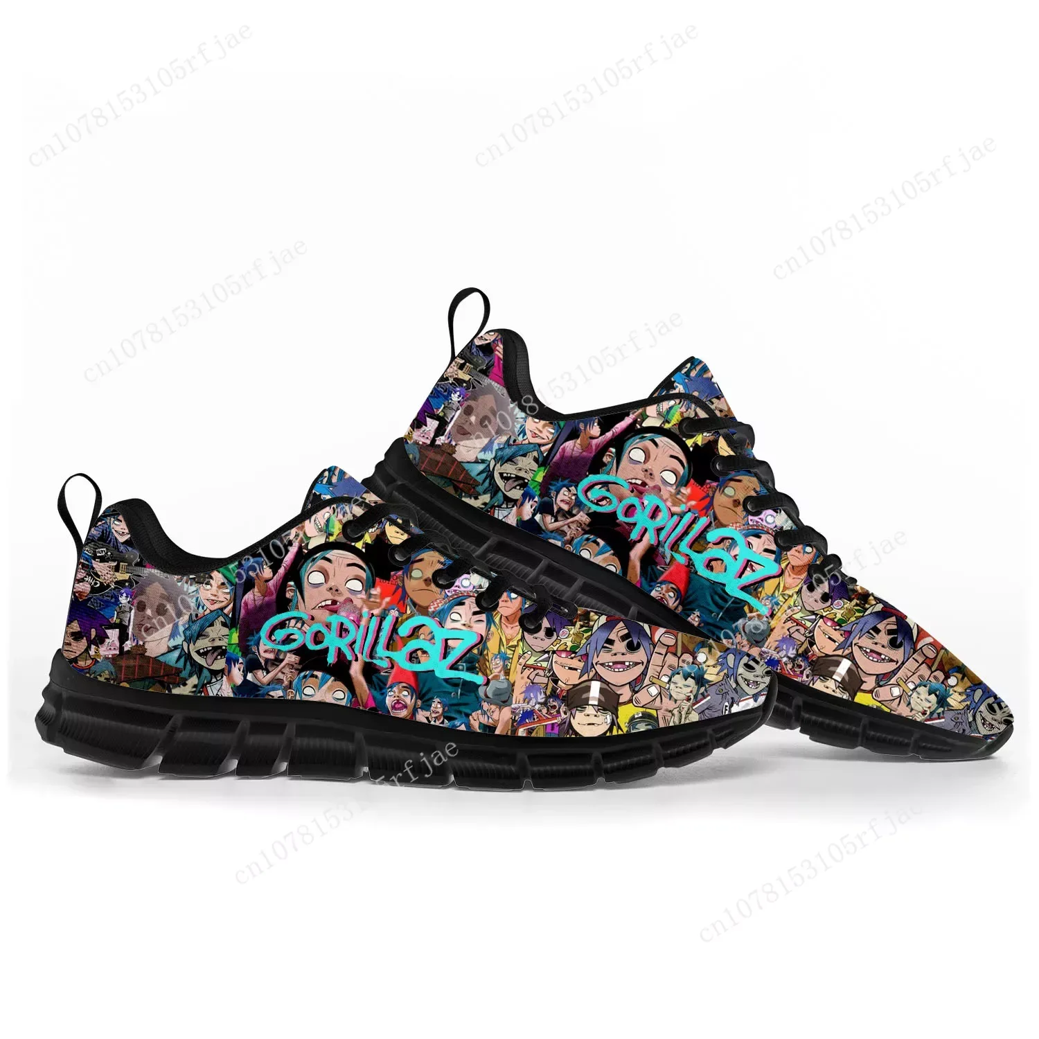 Zapatos deportivos Gorillaz Band para hombre, mujer, adolescente, niños, zapatillas personalizadas, zapatos informales hechos a medida, zapatos de pareja de alta calidad