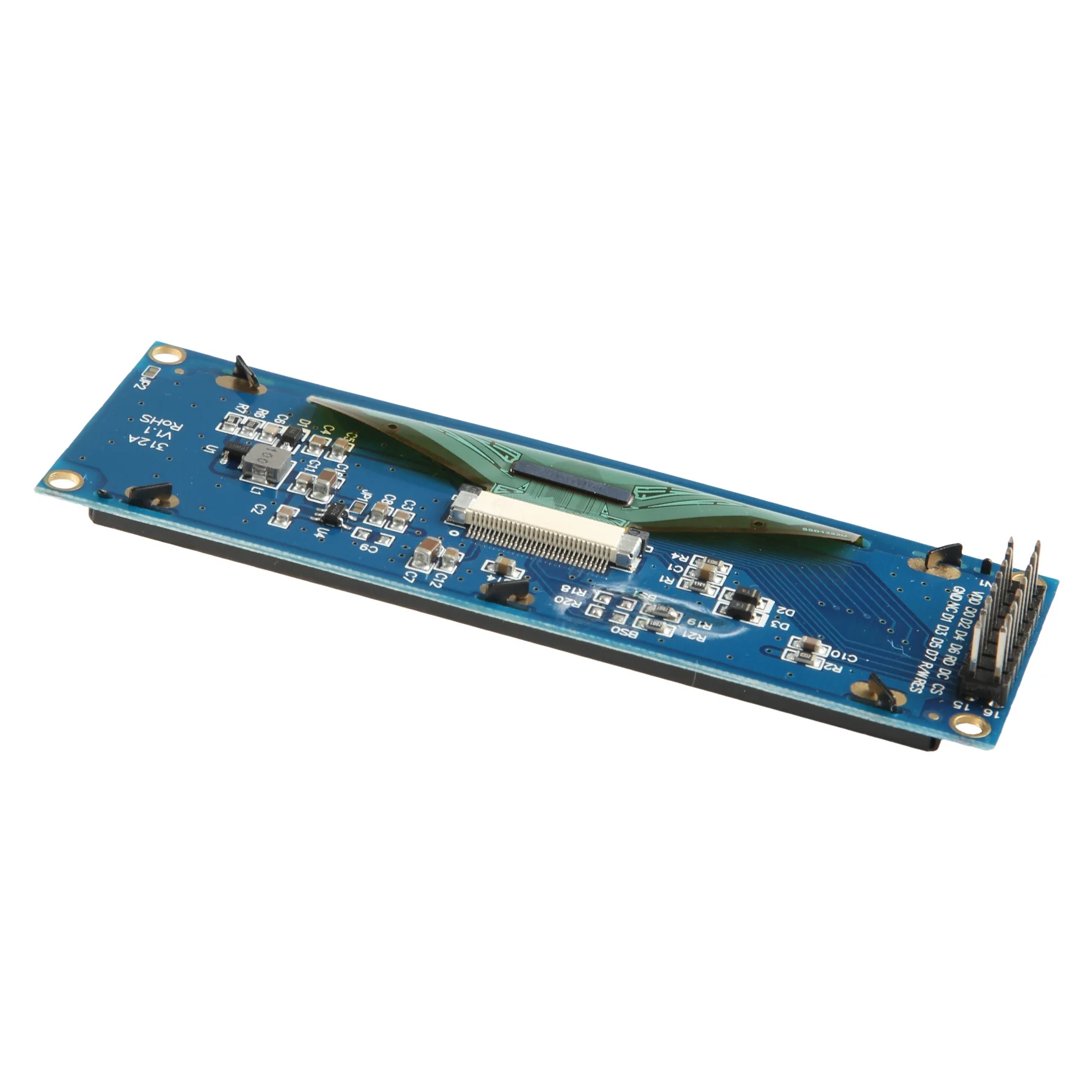 Layar AED7-OLED 3.12 Inci 256X64 25664 Titik Tampilan Modul LCD Grafis Layar LCM Pengendali SSD1322 Mendukung SPI